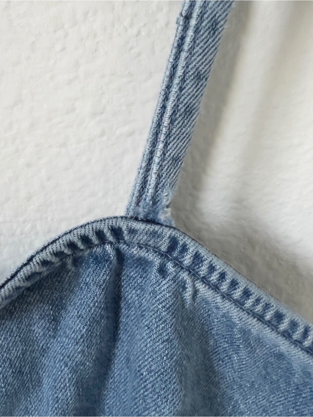 Anthropologie Damson Madder Lana Drop-Waist Mini Dress in Blue Denim - Picture 7 of 8
